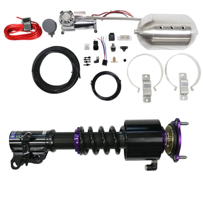 D2 Racing silver coilovers