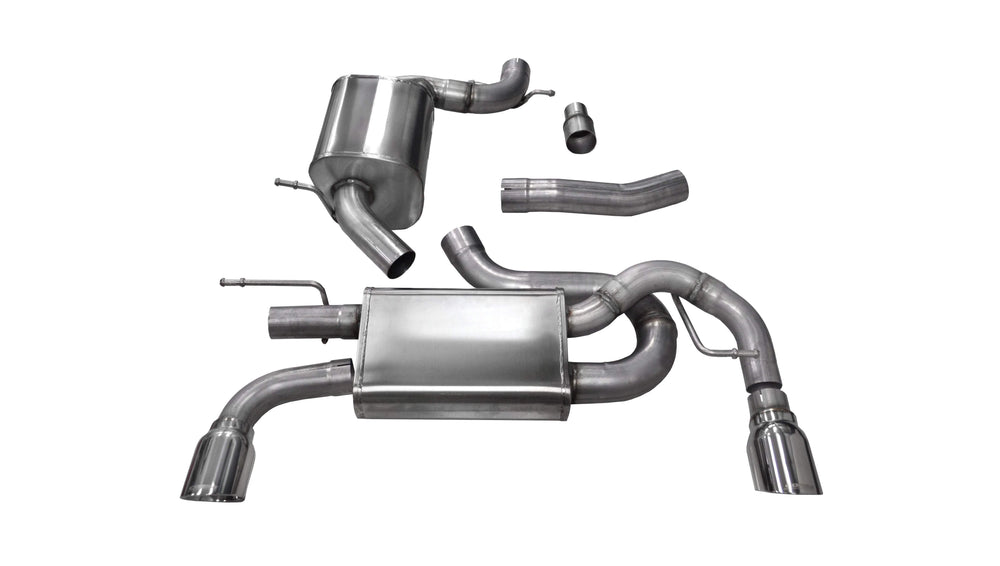 2011 FORD Superduty F-250 F-350 DUAL SIDE EXIT WITH 4in dB SLASH CUT TIPS dB CAT-BACK EXHAUST