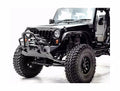 0718 WRANGLER JK HARDCORE STUBBY WINCH BUMPER WITH GRILL GUARD MATTE BLACK