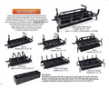 ASSEMBLED 24IN 3 BURNER NATURAL GAS W/MODULATING MILLIVOLT AND REMOTE SYSTEM