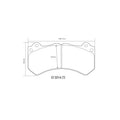 Brembo 2013 Cadillac ATS HP2 Pads - Front
