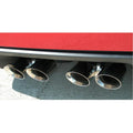 2.5 Inch Cat-Back Xtreme Exhaust Dual Rear Exit 4.0 Inch Polished Tips 09-13 Chevy Corvette C6 6.2L