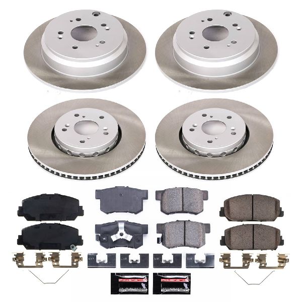 Power Stop 13-18 Acura RDX Front and Rear Semi-Coated Rotor Kit