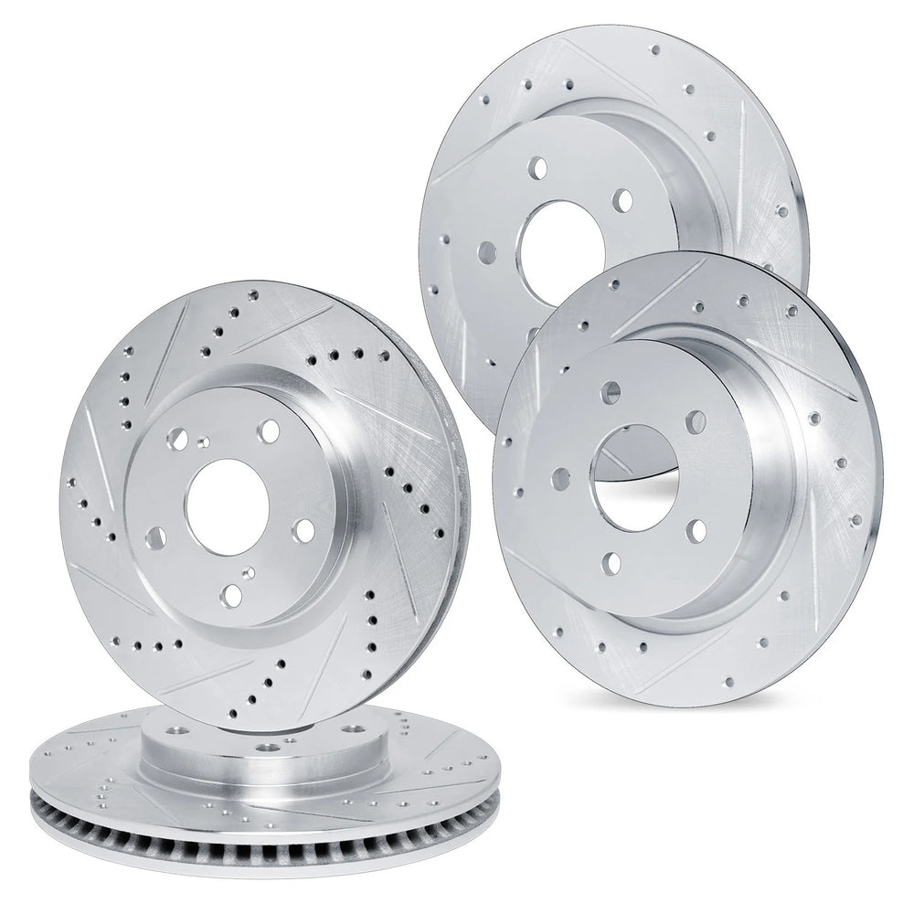 R1 Concepts Brake Rotor- D/S - Silver Fits Toyota Prius