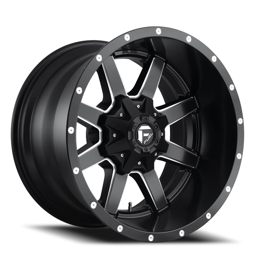 D538 22X10 8X6.5 MT-BLK-MIL -24MM
