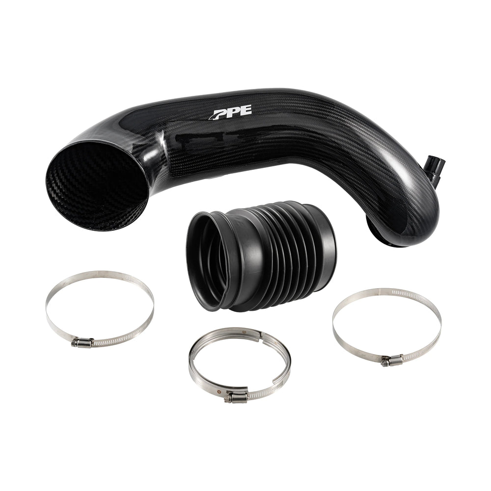 PPE Zilla Intake Tube - GM 6.6L Duramax 2006-2010 LBZ LMM - Carbon Fiber - Twill Weave 115004060
