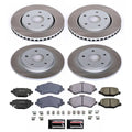 Power Stop 12-16 Chrysler Town & Country Front and Rear Semi-Coated Rotor Kit