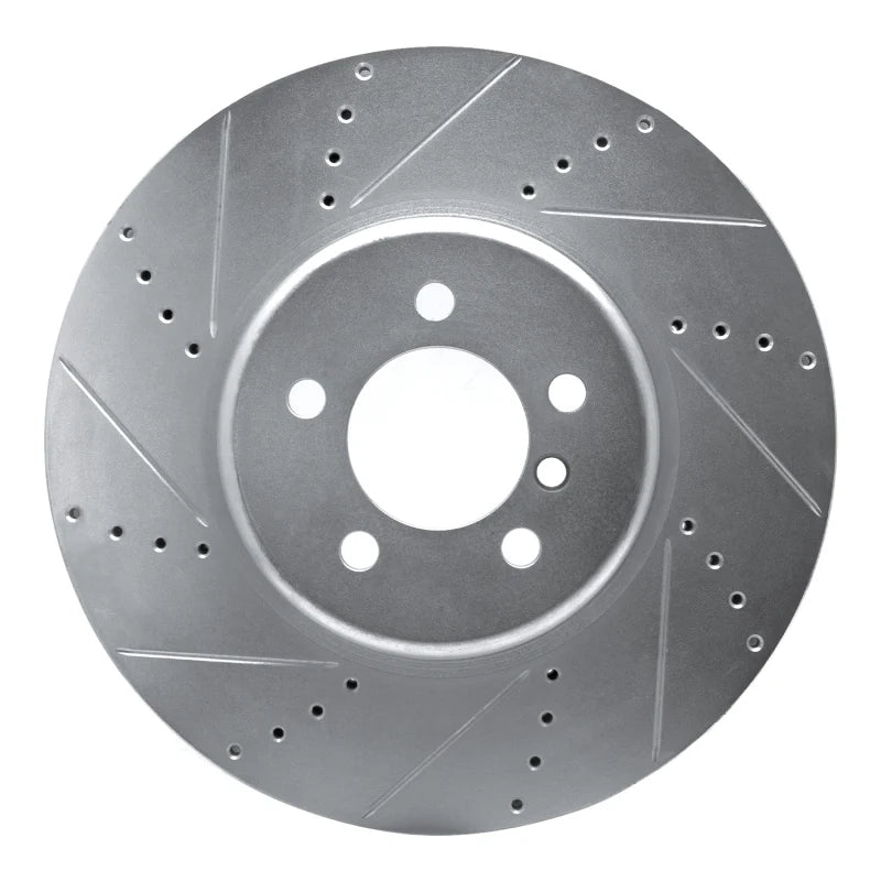 R1 13-20 BMW 335i Front Left Drilled Black Brake Rotor