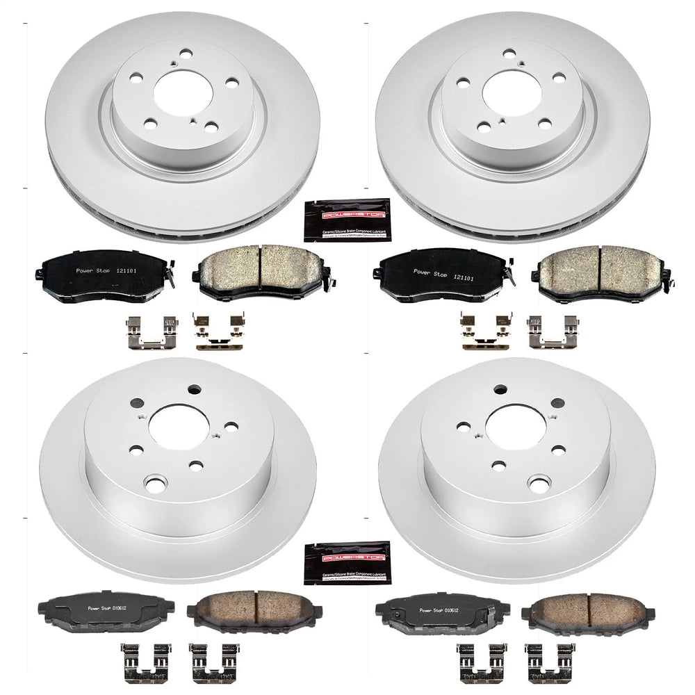 Power Stop 12-16 Subaru Impreza Front & Rear Z17 Evolution Geomet Coated Brake Kit