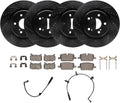 R1 19-20 Cadillac CT6 Front Right Drilled & Slotted Black Brake Rotor