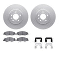 R1 Concepts Brake Rotor- Carbon Coated with Ceramic Pads Hdw
