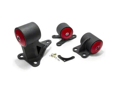 Innovative 92-95 Civic B/D Series Black Steel Mounts 95A Bushings (Auto to Manual Cable 2 Bolt)