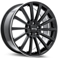 MB02 19X8 5X112 ET38 CB66.6 GLOSS BLACK MILLED EDGE