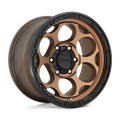~(30 lbs. 21X21X11)~ DIRTY HARRY 18x8.5 5x150.00 MATTE BRONZE W/ BLACK LIP (18 mm)