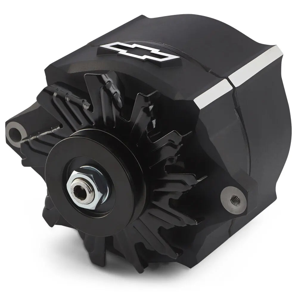 Alternator Raised Bowtie Emblem Black Crinkle