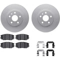 DFC 10-17 Buick Allure Front Geospec Rotors with 5000 Advanced Brake Pads w/Hardware