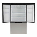 SUNRISE 15 CU FT 12V DC REFRIGERATOR WHITE GLASS