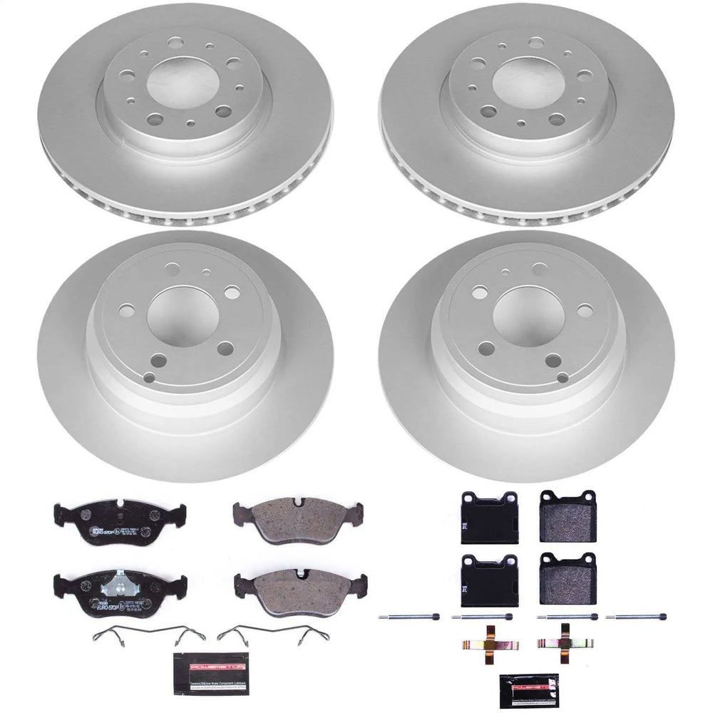 Power Stop 94-97 Volvo 850 Front & Rear Euro-Stop Brake Kit