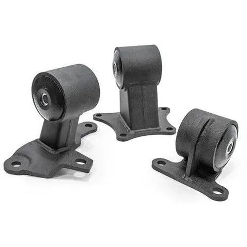 Innovative 90-93 Accord H/F Series Black Steel Mounts 75A Bushings