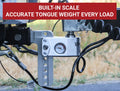 Weigh Safe 10in Drop Hitch w/Built-in Scale & 3in Shank (10K/21K GTWR) w/WS05 - Aluminum