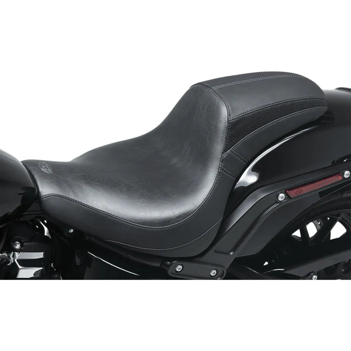 Mustang 18-21 Harley Fat Bob Tripper Fastback 1PC Seat - Black