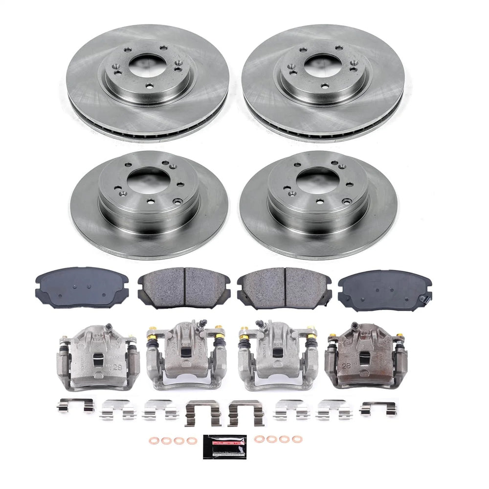 Power Stop 09-10 Hyundai Sonata Front and Rear Autospecialty Kit w/Calipers