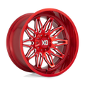 GUNNER 22x12 5x127.00/5x139.70 CANDY RED MILLED (44 mm)