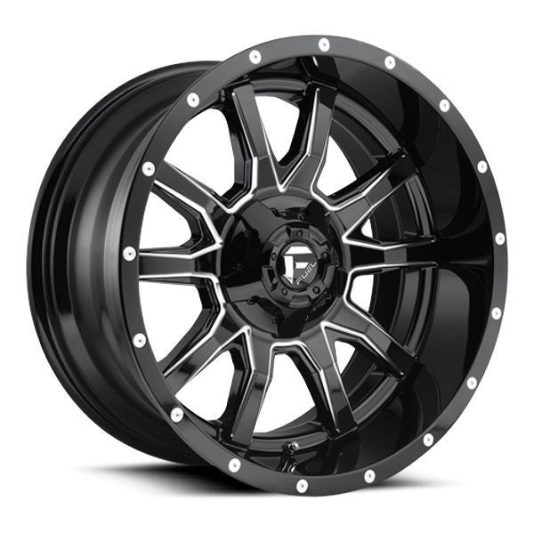 D627 20X10 5X4.5/5.0 GL-BLK-MIL -18MM