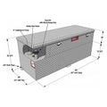 60GAL TRANSFER TANK & TOOLBOX COMBO W/PUMP 8GPM BLACK 6.5 AND LONG BED ONLY