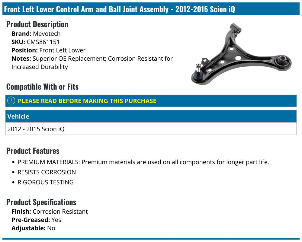 CONTROL ARM W/ BALL
