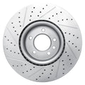 DFC 18-20 Land Rover Range Rover Front Right Drilled & Slotted Geoperformance Rotor