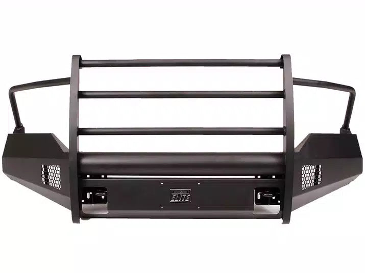 15C SIERRA 2500/3500 FRONT ELITE RANCH BUMPER W/ FULL GUARD W/ TOW HOOKS MATTE