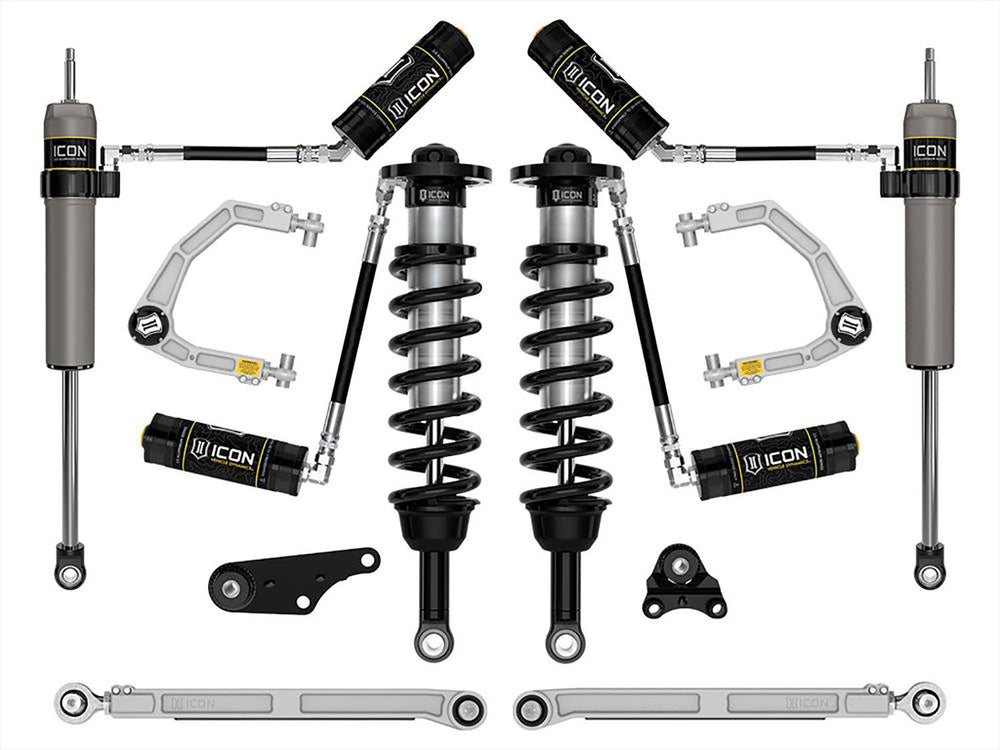 2024-2025 Toyota Tacoma 1.25-3 Inch Lift Stage 7 Suspension System Tubular Overland Rear Springs Icon Vehicle Dynamics