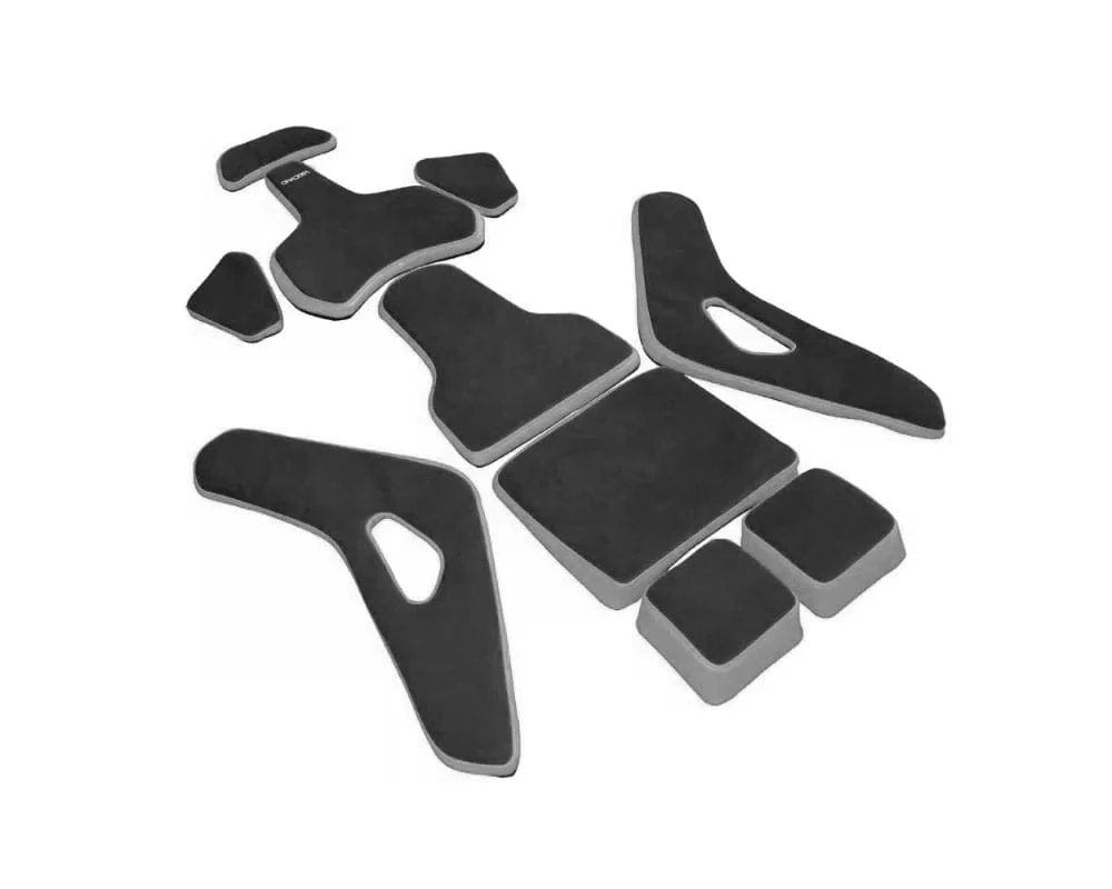 Recaro Podium Pad Kit Large / Right Seat - Alcantara Red / Leather Blk