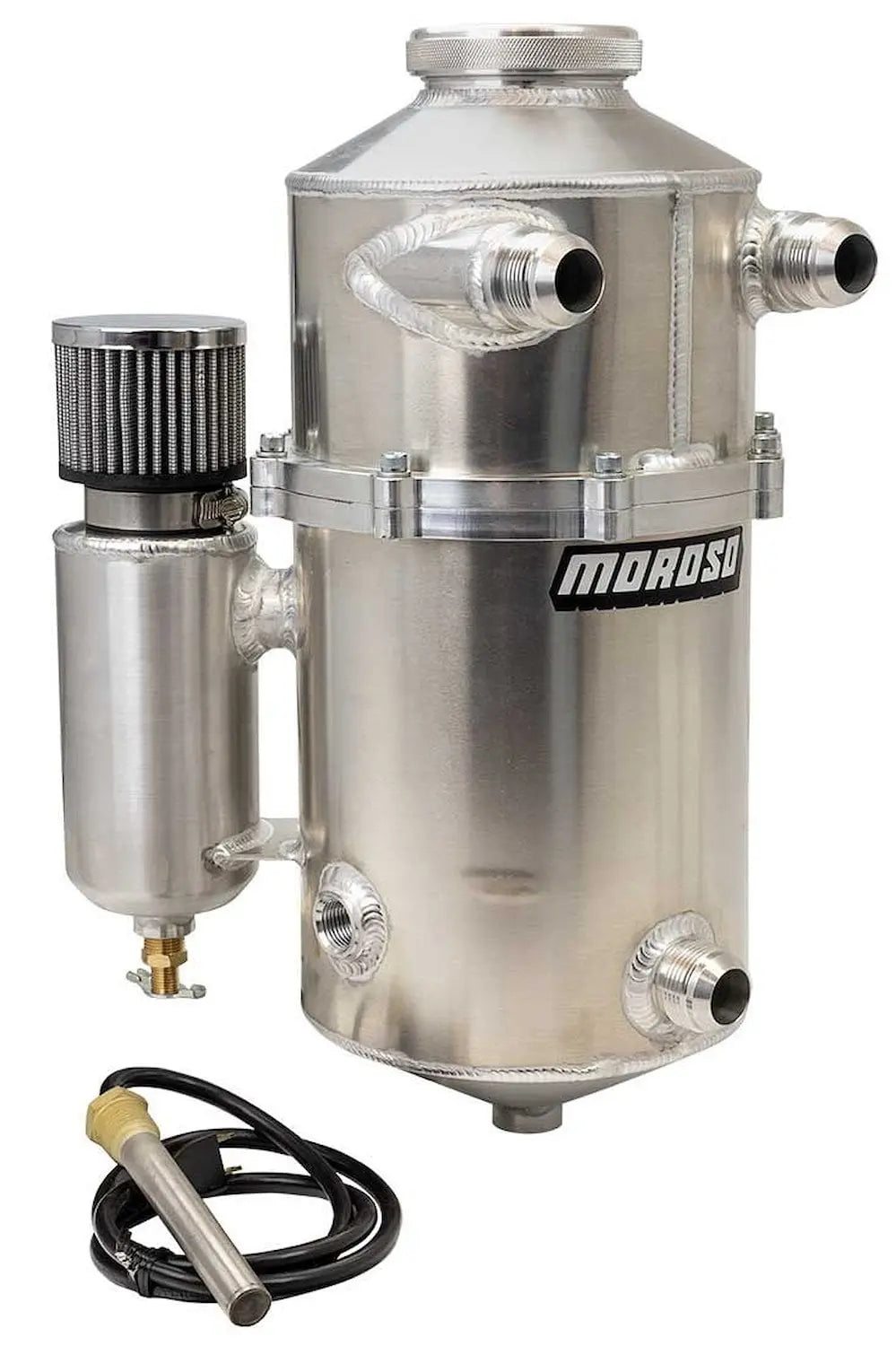 Moroso Universal 16.5in Tall 60/40 Split Dual Inlet 2 Piece Dry Sump Tank
