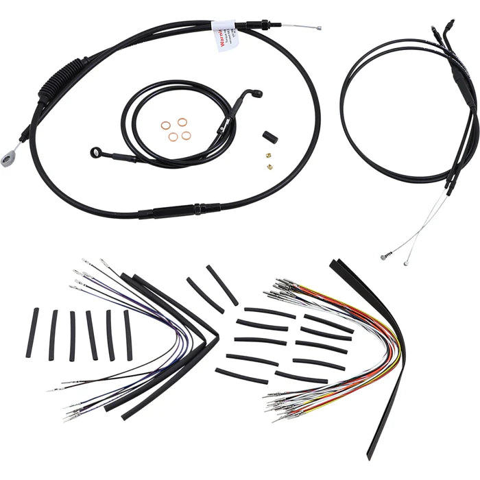 Burly Brand Control Kit 12in T-Bar - Black