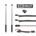 XK Glow UTV ATV Xkchrome App Control LED Whip Light Kit w/ Dual-Mode Controller 2x Whip 32in