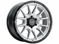 ICON Alloys Cajon 20x9 / 5x5 / -12mm / 4.5in BS Silver Machined Wheel w/ GB Lip