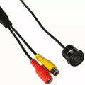 MINI REARVIEW FLUSH MOUNT CAMERA FEATURING WEATHERPROOF HIRES COLOR AND WIDE