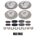 Power Stop 17-19 Kia Soul Front and Rear Semi-Coated Rotor Kit