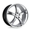 ~(27 lbs. 19X19X10)~ TSW JARAMA 17x8.0 5/110 ET40 CB72.1 HYPSIL MIRROR LIP