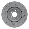 DFC 06-21 Jaguar Super V8 Front Right Drilled & Slotted Geoperformance Rotor