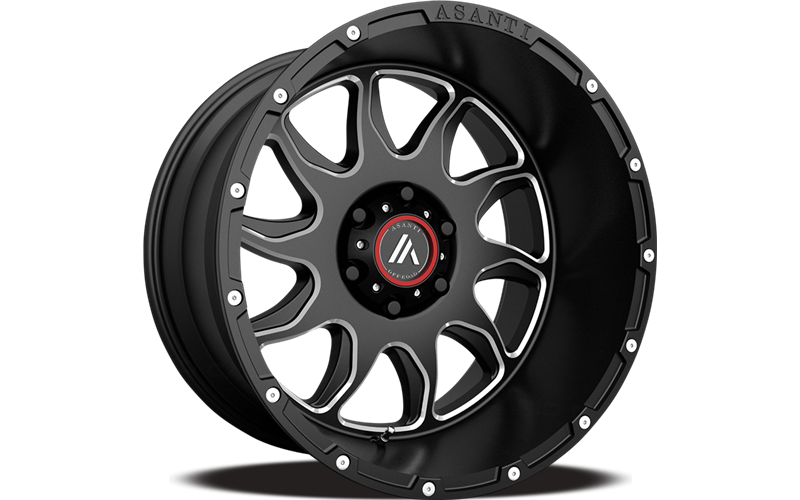 Wheel Pros AB810 20X12 5X5.0 G-BLK MILL -44MM AB810-20125044NGM