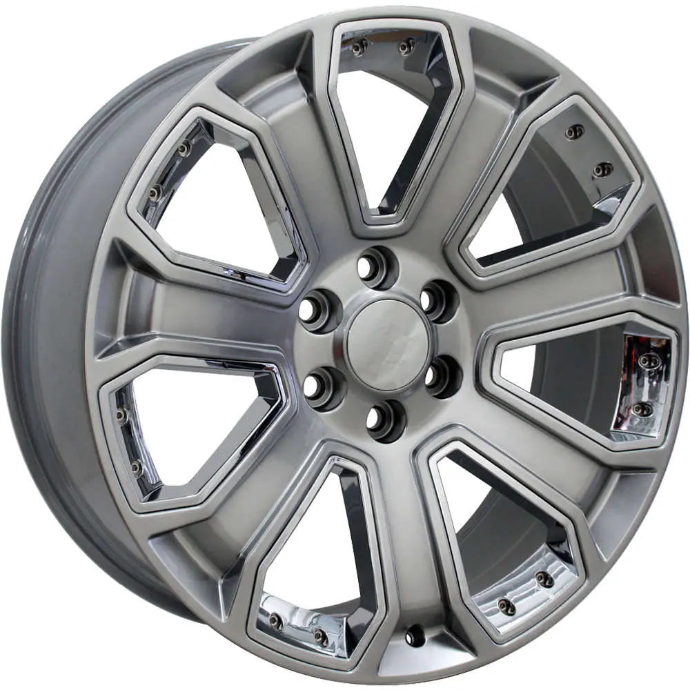 20 IN REPLICA WHEEL CV93 FITS CHEVROLET SILVERADO RIM 20X8.5 HYPER WHEEL