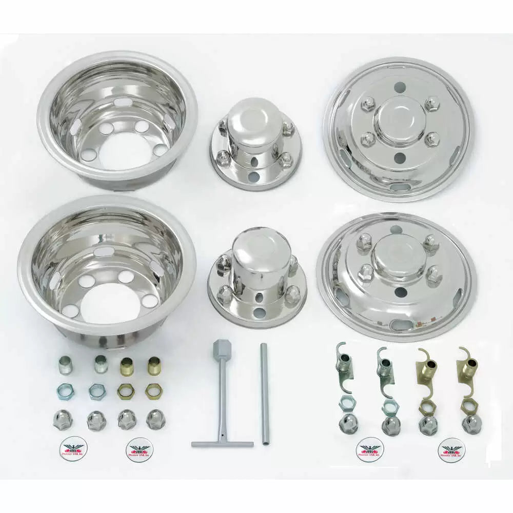 JAPANESE 16IN (2 PIECE DUAL WHEEL) & 17.5IN 6LUG 6HH DOTLINER SIMULATOR SET