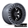 BR008 18X9 8X6.5 M-BLK M-GMTL-LP 20
