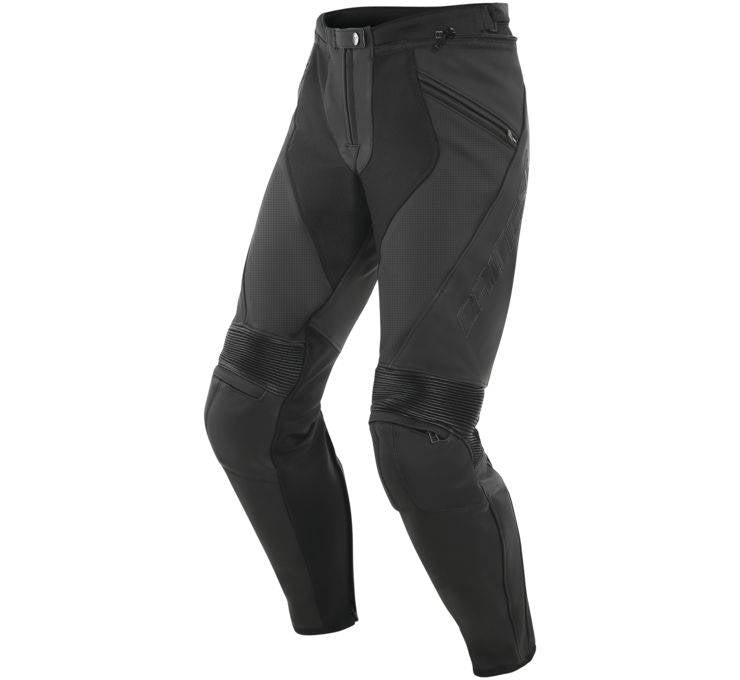 Dainese Pony 3 Leather Pants Perforated Matte Black Size - 60