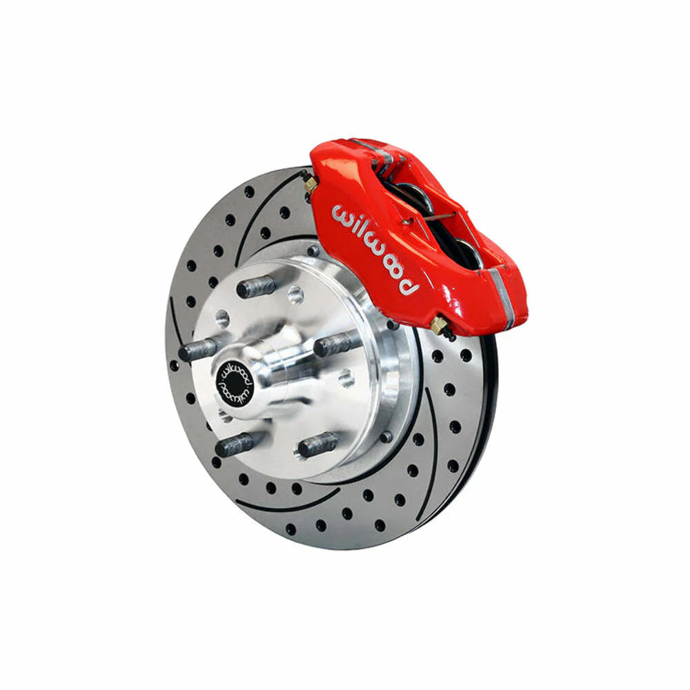 Wilwood Forged Dynalite Front Kit 11.00in Dril-Zinc-Red 67-69 Camaro 64-72 Nova Chevelle