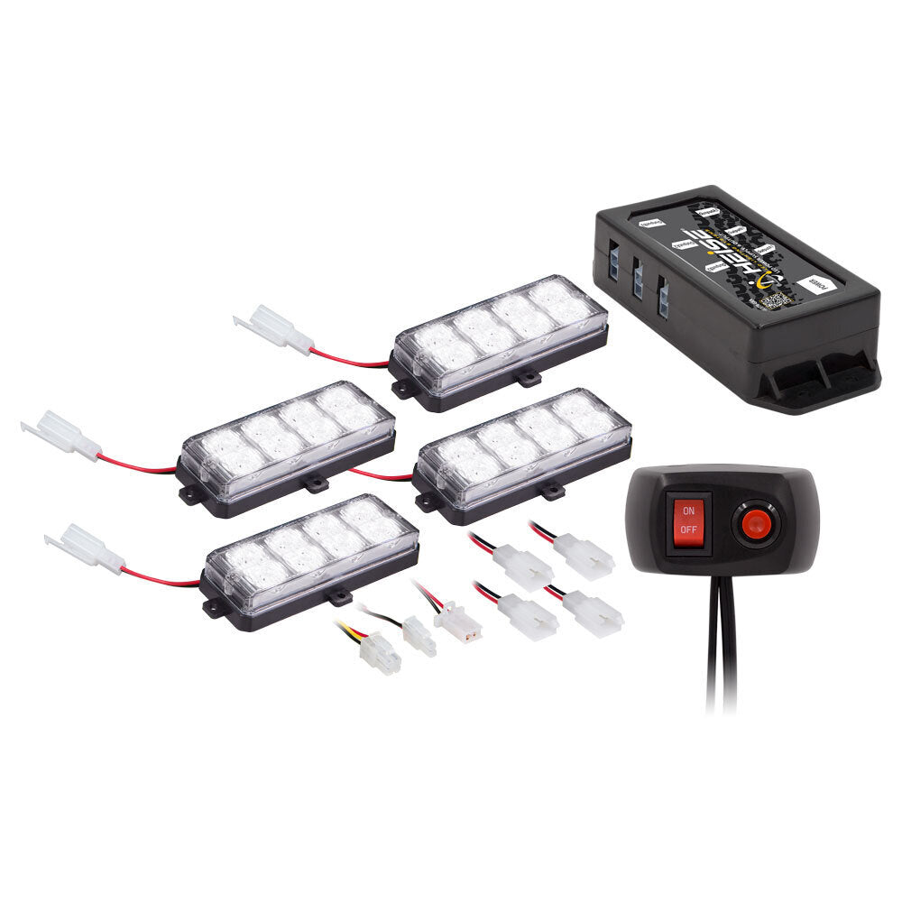 GRILLE STROBE KIT - WHITE - MUNICIPALITY SERIES