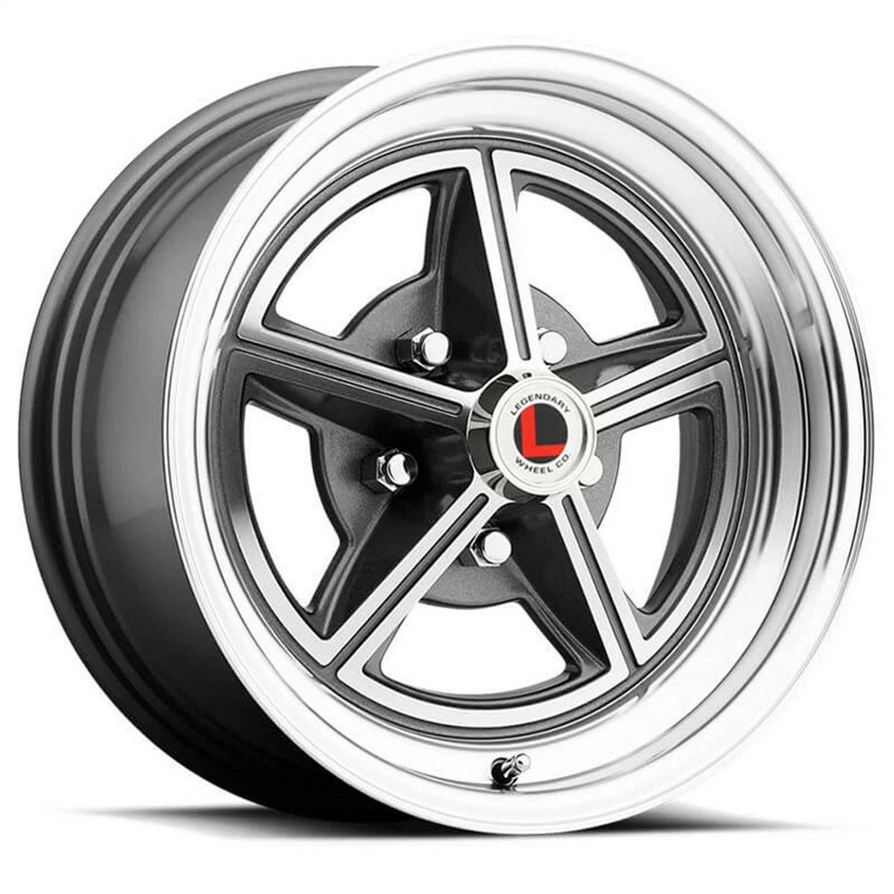 LEGENDARY WHEELS MAGSTAR II 5x114.3/5x4.5 +7MM OS 15x7 CHARCOAL MACHINED